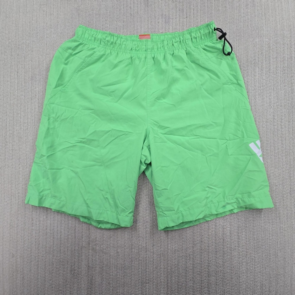 Nike Hybrid Shorts Mens XL Green Swim Trunks Athletic Lined Logo 533452-323
